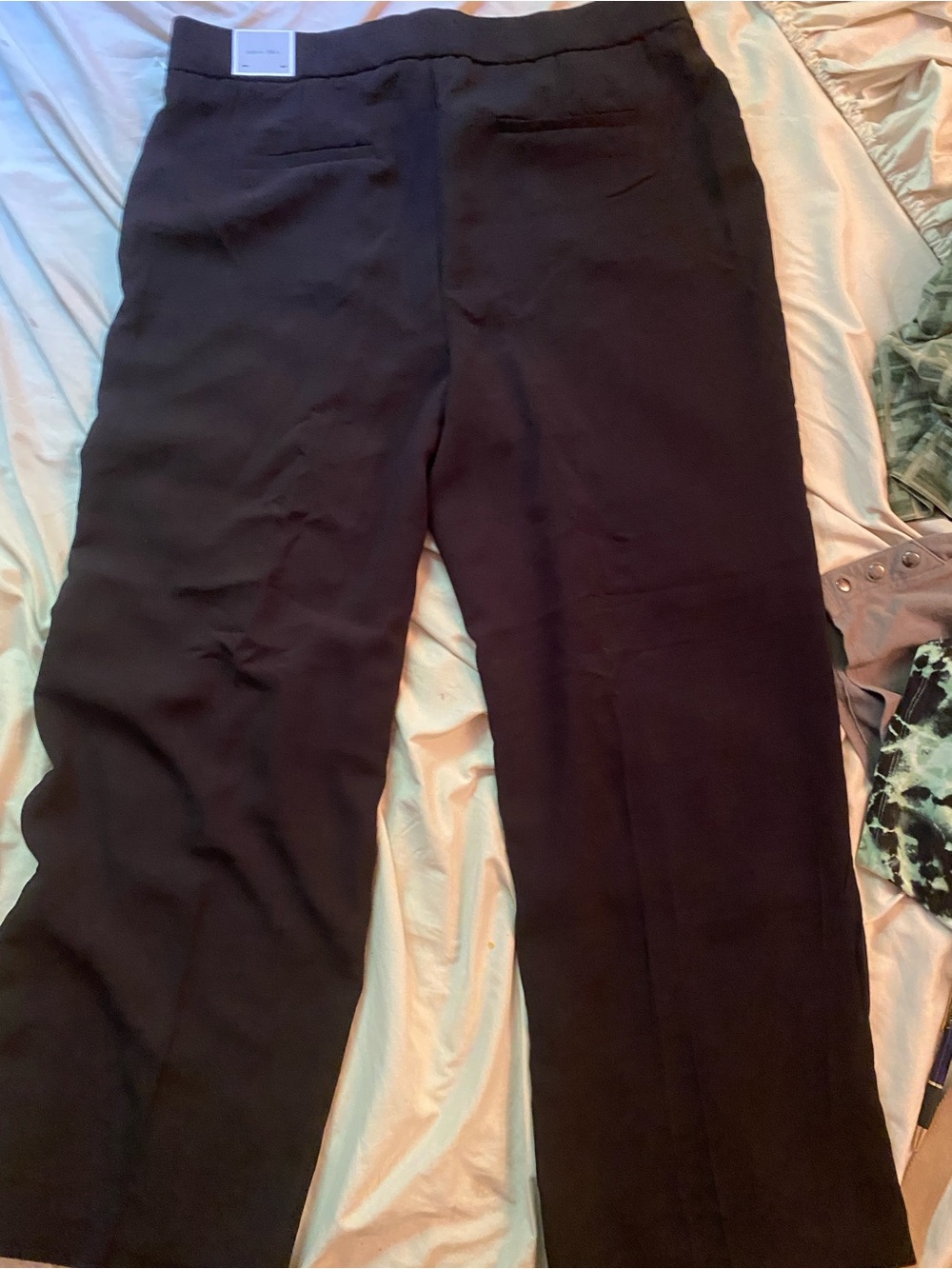 Autres Filles Plus Size 1X Black Wide Leg Dress Pants | Workwear Trouser - Picture 5 of 8